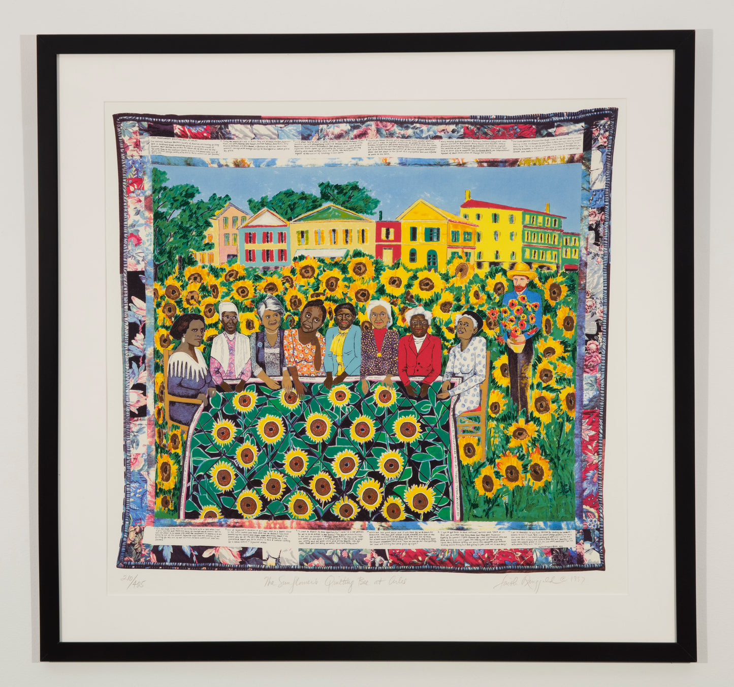 FAITH RINGGOLD 'The Sunflower Quilting Bee at Arles' (1997)