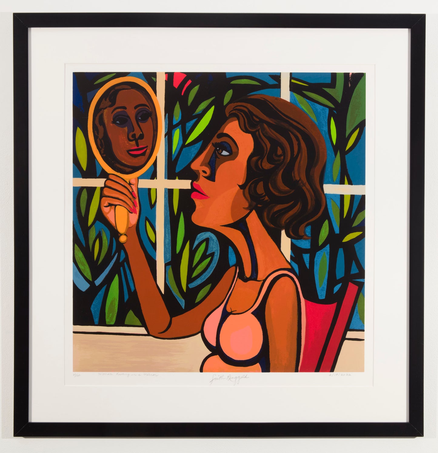 FAITH RINGGOLD 'Woman Looking in a Mirror' (2022)