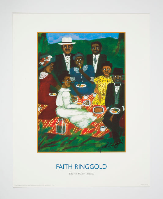 Faith Ringgold "Church Picnic (Detail #1863)" Poster